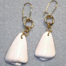 Blush Cone Shell Earrings - Item #E371