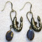 Accented Shrimp Earrings, Design 24 - Item #E456
