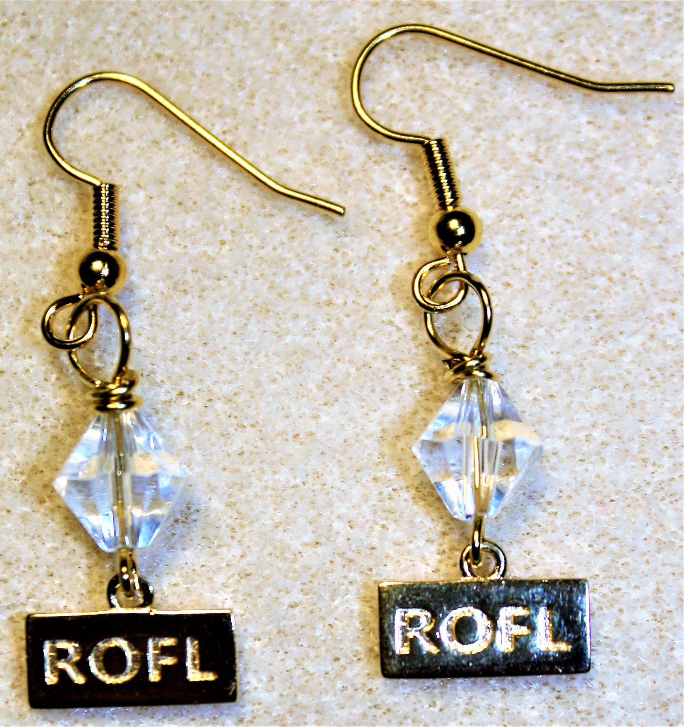 ROFL N' Crystal Earrings - Item #E628