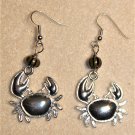Ocean Crab Earrings, Design 11 - Item #E706