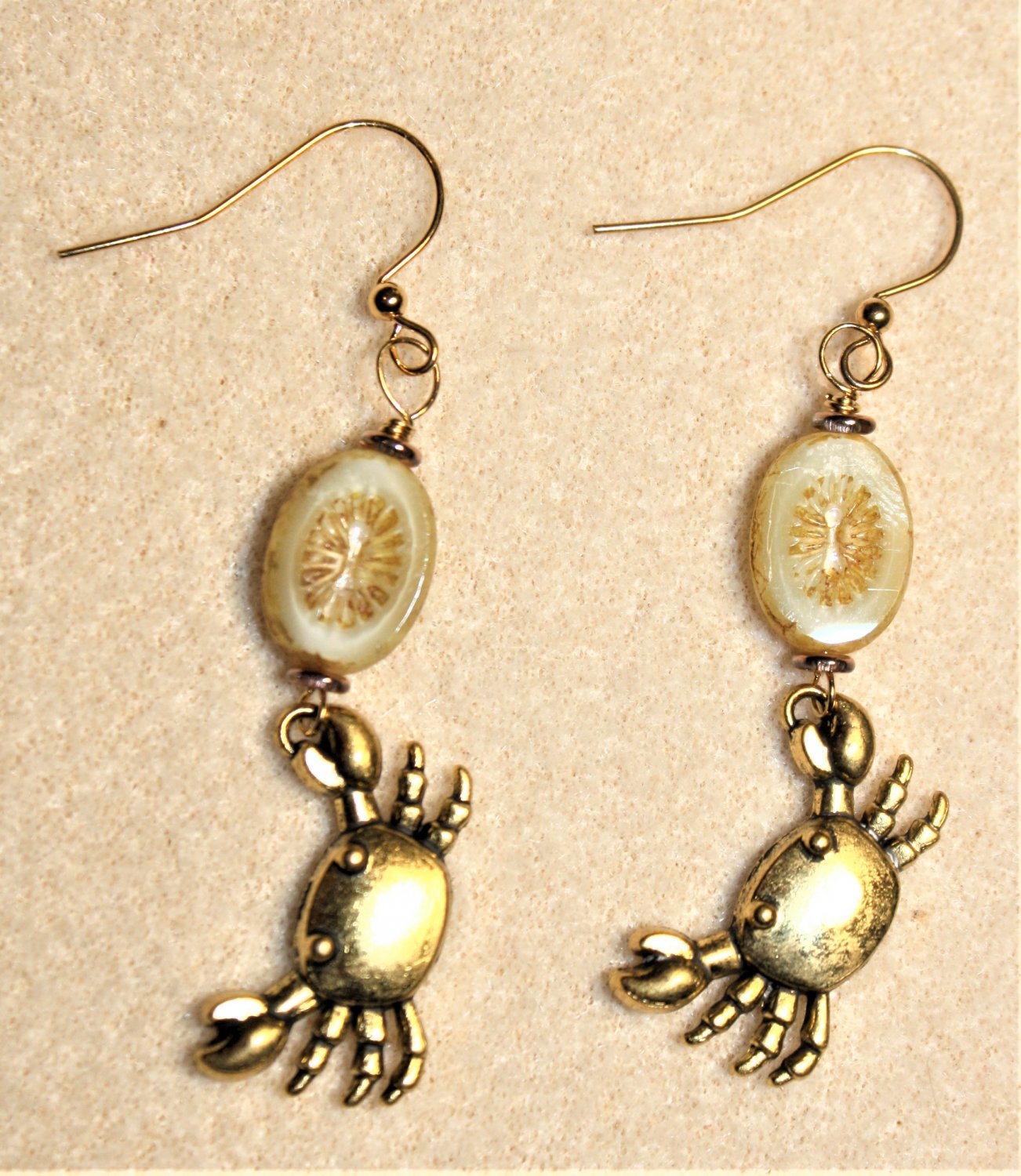 Ocean Crab Earrings, Design 16 - Item #E711
