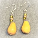 Golden Pear Earrings - Item #E679