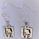 "Love Florida" Earrings, Design 1 - Item #E670