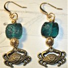 Ocean Crab Earrings, Design 35 - Item #E768