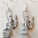 Accented Shrimp Earrings, Design 52 - Item #E800