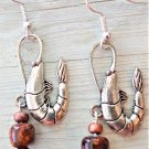 Accented Shrimp Earrings, Design 64 - Item #E812
