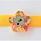Wooden Flower Bracelet - Item #CHBR82