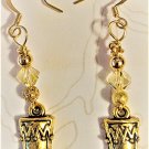 Golden Bling Stocking Earrings - Item #E860