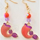Mermaid Tail Earrings, Design 2 - Item #E902