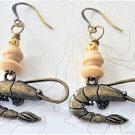 Accented Shrimp Earrings, Design 71 - Item #E938