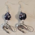 Accented Shrimp Earrings, Design 88 - Item #EK31