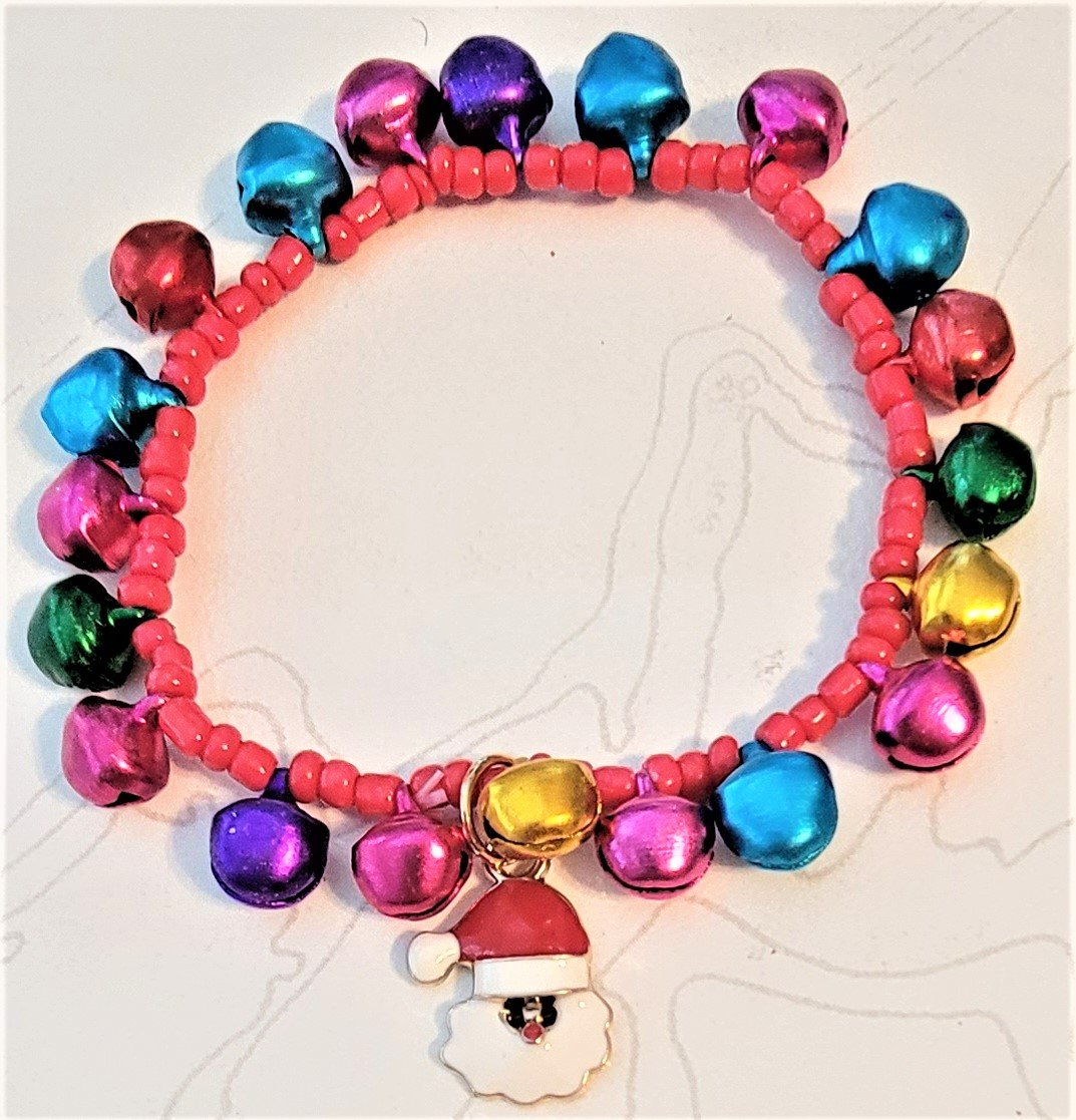 Jingle Bell Bracelet, Design 3 - Item #CHBR104