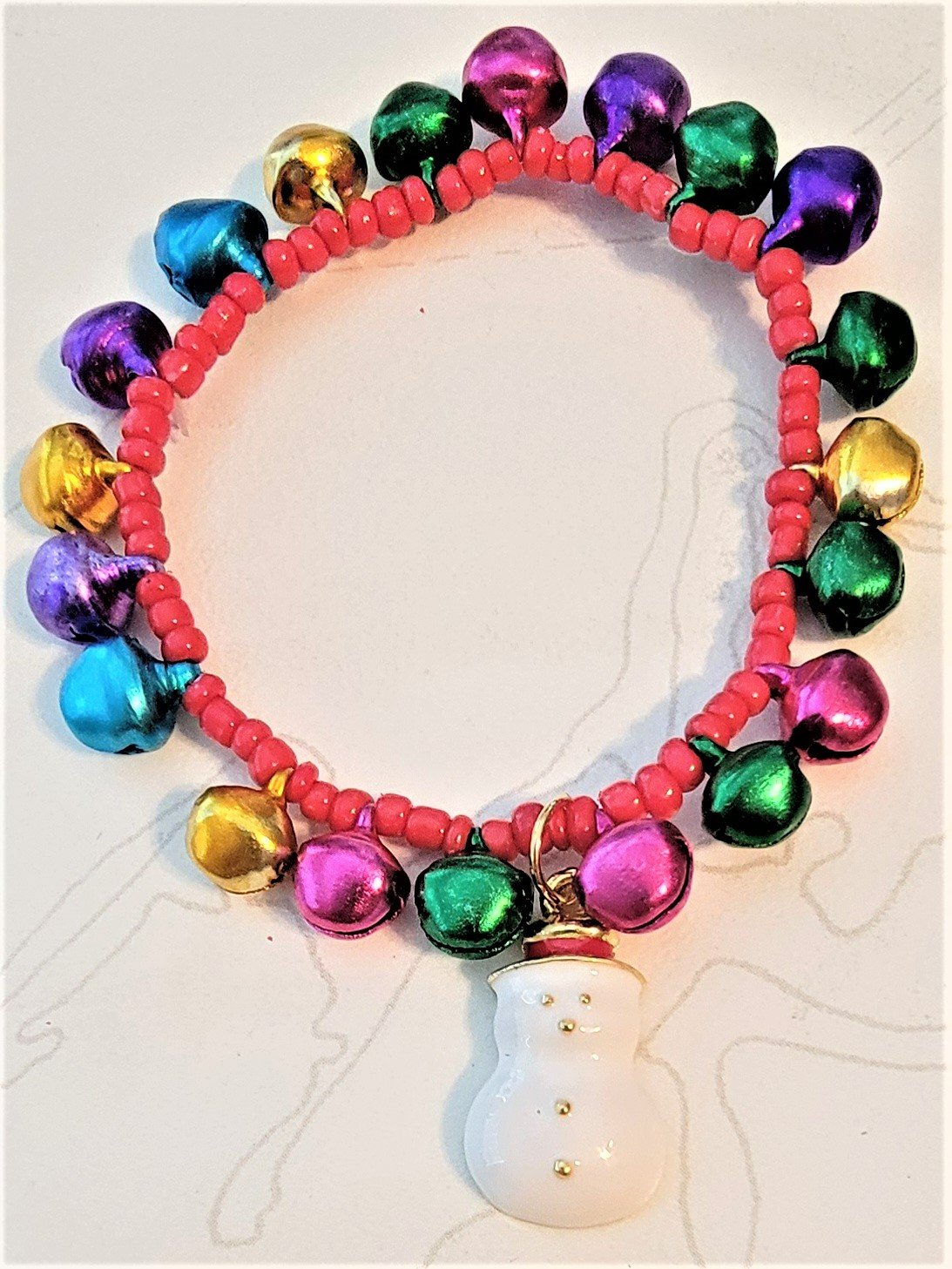 Jingle Bell Bracelet, Design 5 - Item #CHBR106