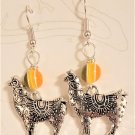 Alpaca Earrings, Design 6 - Item #EK37