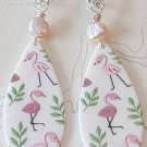 Flamingo Garden Earrings - Item #EK96