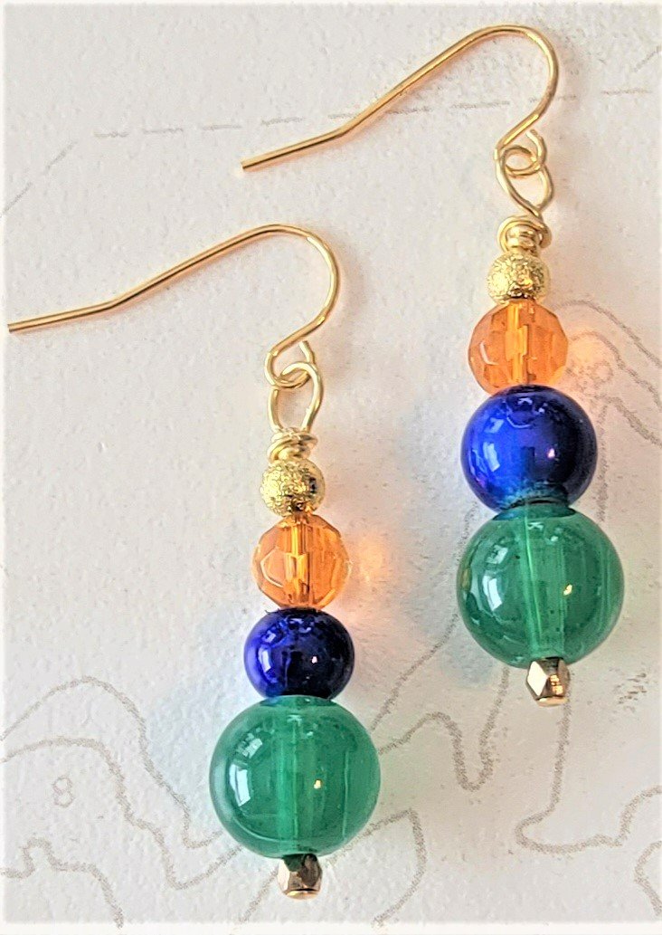 University of Florida (UF) Earrings, Design 16 - Item #EK112