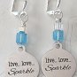 Live Love Sparkle Earrings - Item #EK74