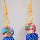 Colorful Braid Bead Earrings - Item #EK122
