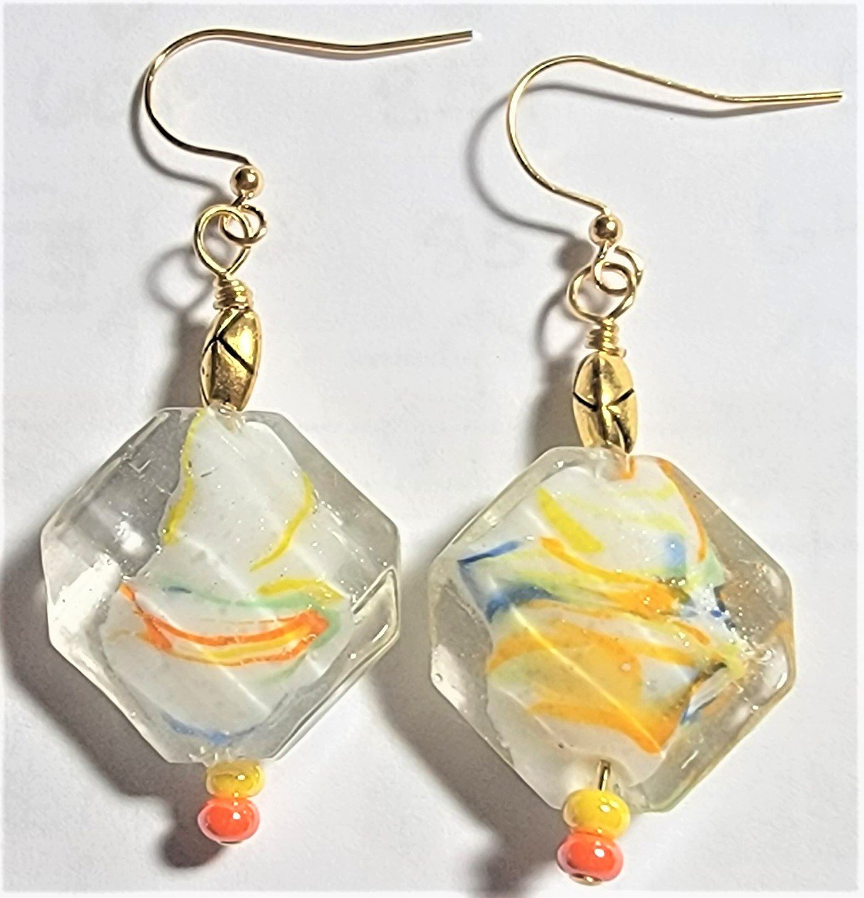 Modern Art Earrings, Design 2 - Item #EK138