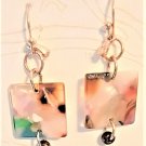 Marbled Square Earrings - Item #EK150