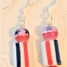 Patriotic Earrings, Design 1 - Item #EK148
