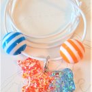 Orange N' Blue Unicorn Necklace - Item #CHNK48
