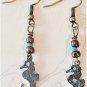 Patinated Seahorse Earrings - Item #EK171