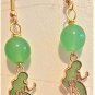 Green N' Gold Mermaid Earrings - Item #EK208