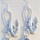 Accented Shrimp Earrings, Design 99 - Item #EK247