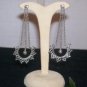 Dangle Earrings - .925 Sterling Silver 3" Long