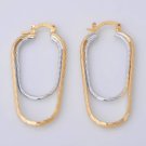 Hoop Earrings 1.5" Sterling & Gold Filled Loops