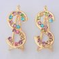 S For Sexy Earrings- 9k Gold Filled