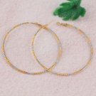 9k Gold Filled & Silver = 3" Hoop Two Tone