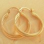 Hoop Earrings - Triple 1" - 9k Gold Filled