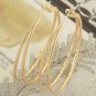 Hoop Earrings Double 1.5"  14k Gold Filled