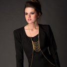 Dress Multilayer Body Necklace - Adjustable- Gold