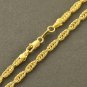 19.3" 9K Yellow Gold Filled Snake Chain Necklace Unisex