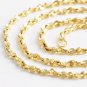 18" Twisted Chain / Necklace 9K Yellow Gold Filled