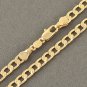 19.5" 9K Solid Gold Filled EMBOSSED Unisex Links Chain Necklace