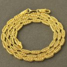 19" 9K Yellow Gold Filled Snake Chain Necklace