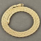 20" EMBOSSED  Yellow Gold Filled Snake Chain Necklace
