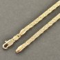 20" EMBOSSED  Yellow Gold Filled Snake Chain Necklace