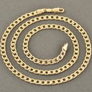 19.7" EMBOSSED Yellow Gold Filled Snake Chain Necklace