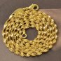 24" 9K Yellow Gold Filled Double Water Wave Necklace