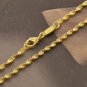 24" 9K Yellow Gold Filled Double Water Wave Necklace