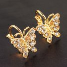 Butterfly Hoop Earrings - 9k Gold Filled