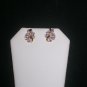 Genuine Diamond 14k & .925 Sterling Silver Cluster Earrings