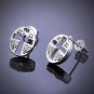 Cross-Earrings 925 Sterling Silver Swarovski Crystals