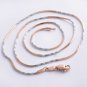 18" Chain / Necklace .925 Silver/9K Rose Gold Filled