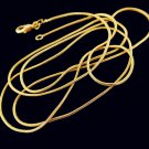 28" 18K Gold Filled Unisex Snake Chain  Necklace